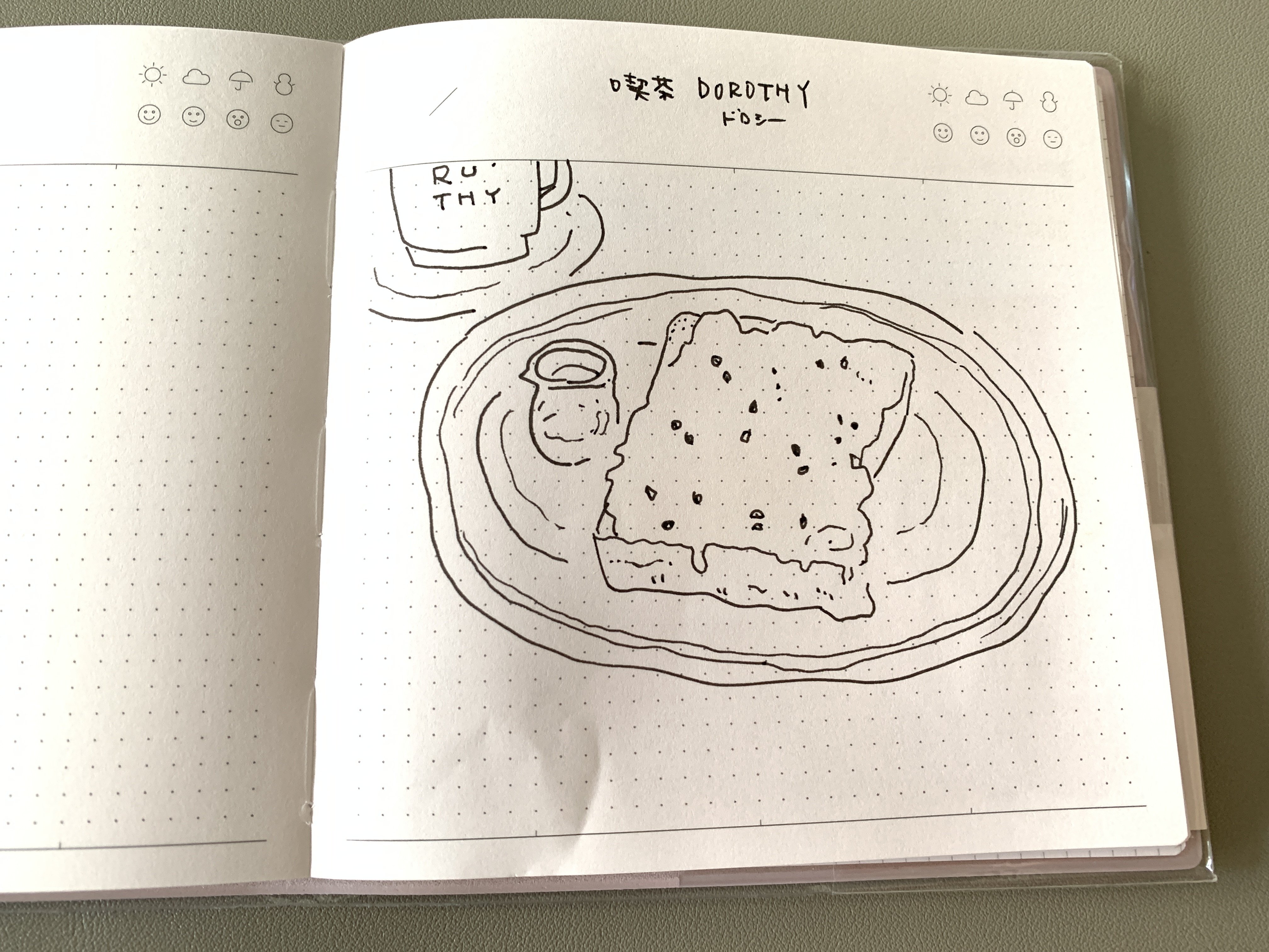 函館の海！六花亭漁火通店でスフレパンケーキ【朝ごはんスケッチその2