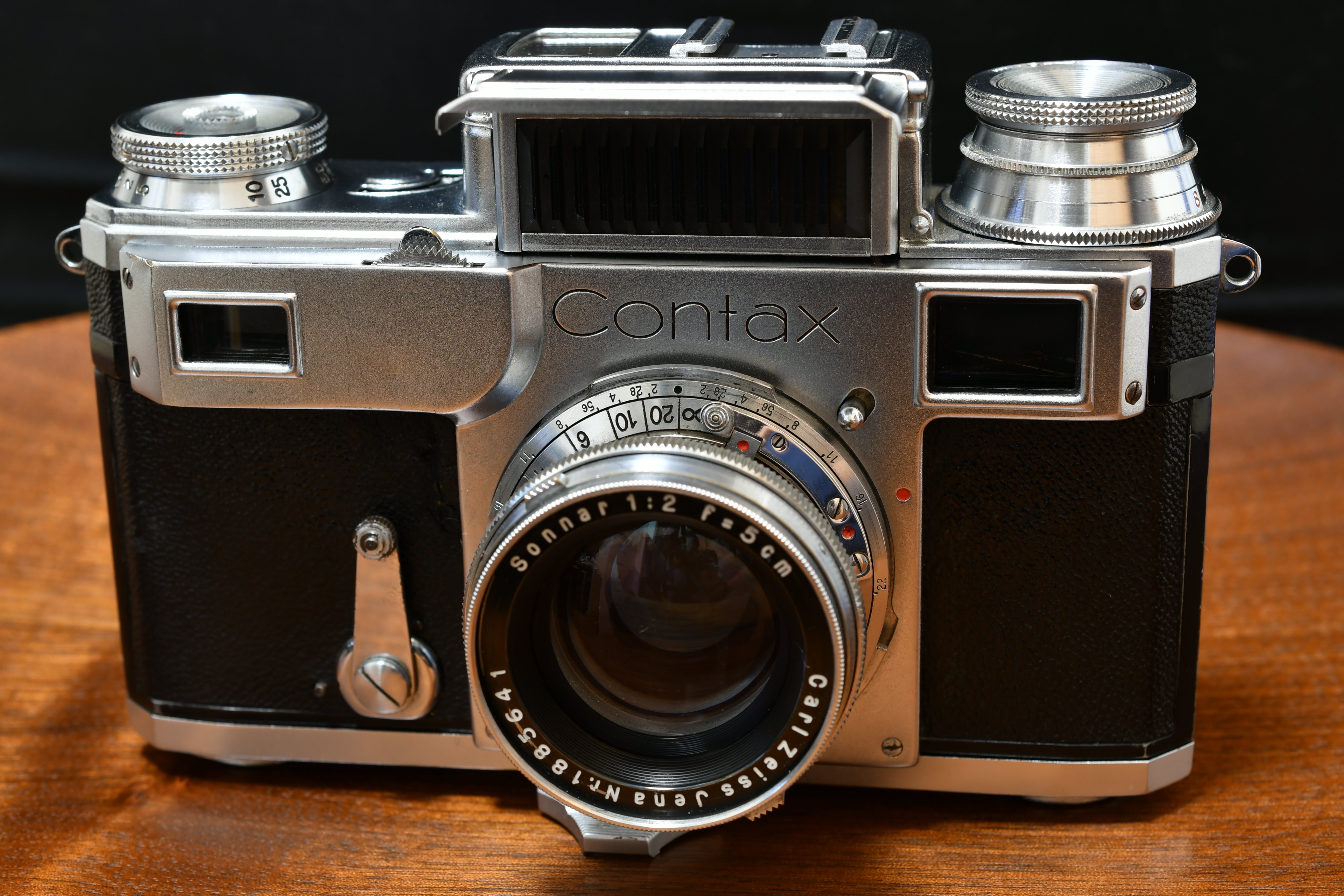 コンタックスⅢa ブラックダイヤル 露出計正常 動作確認・試写済み