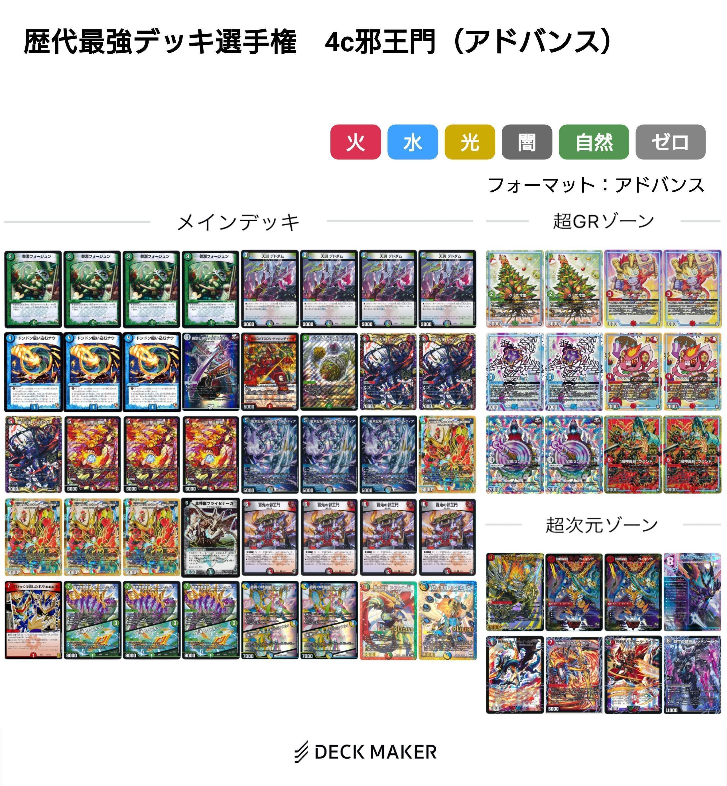 4c邪王門【デュエマ歴代最強デッキ㉕】｜れもん