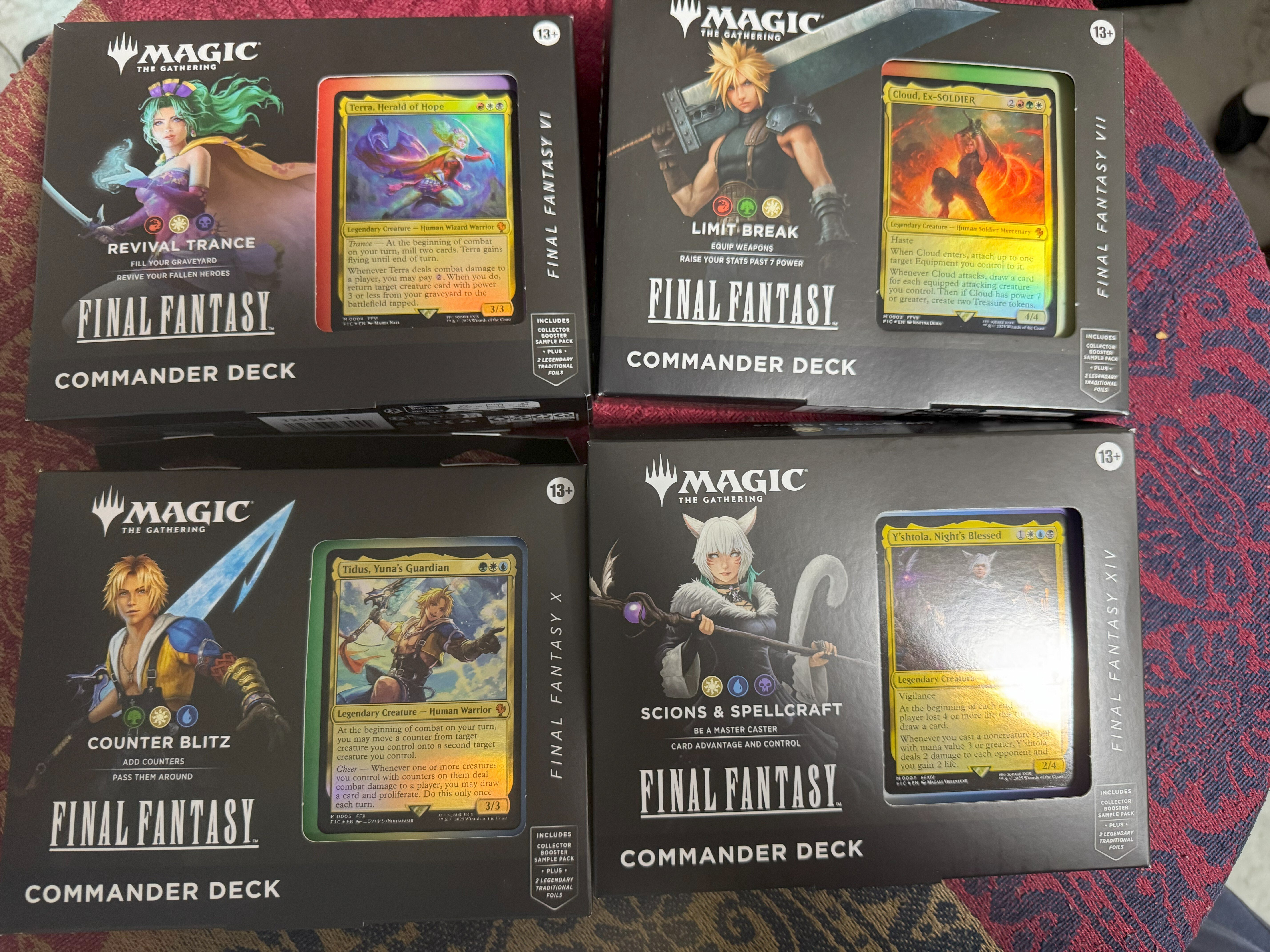 FFの統率者4種が届いて喜んでたら30％オーバーセールがamazon.comで