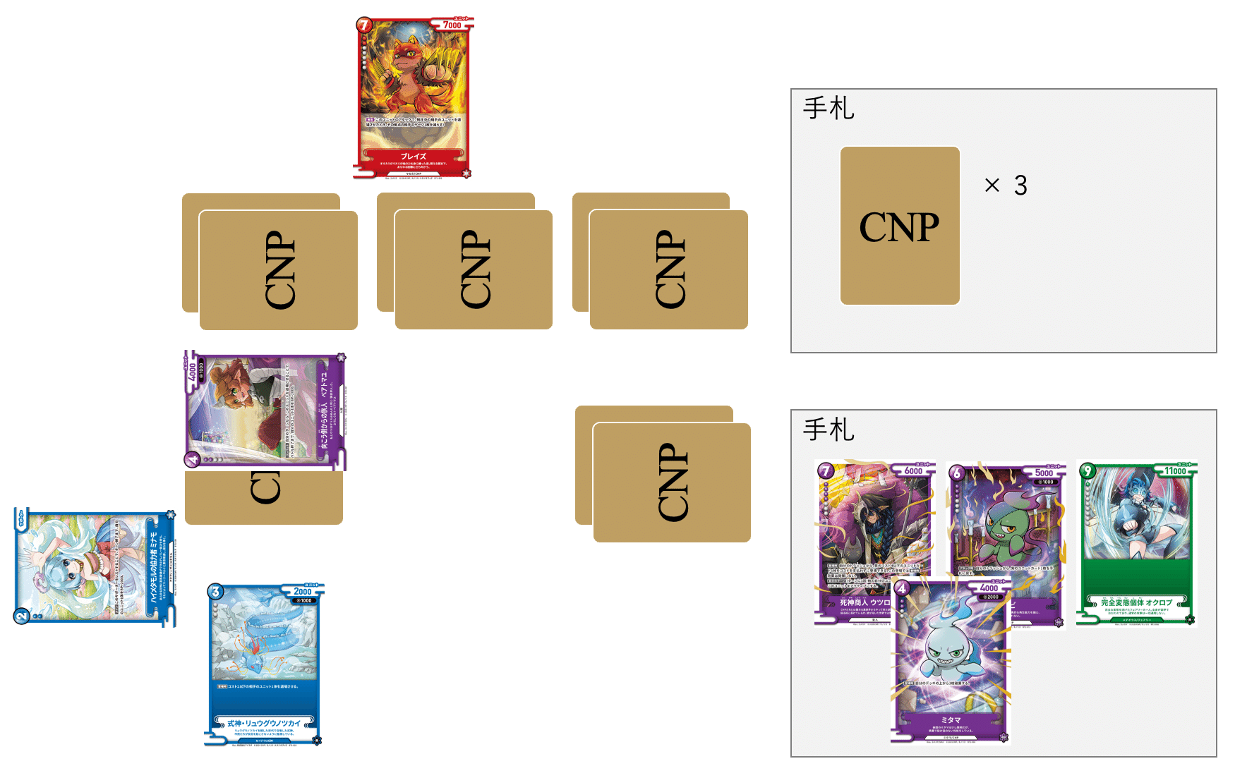 目指せコンバットマスター！ 紫青緑ミナモゾンビデッキ紹介 [CNPトレカ