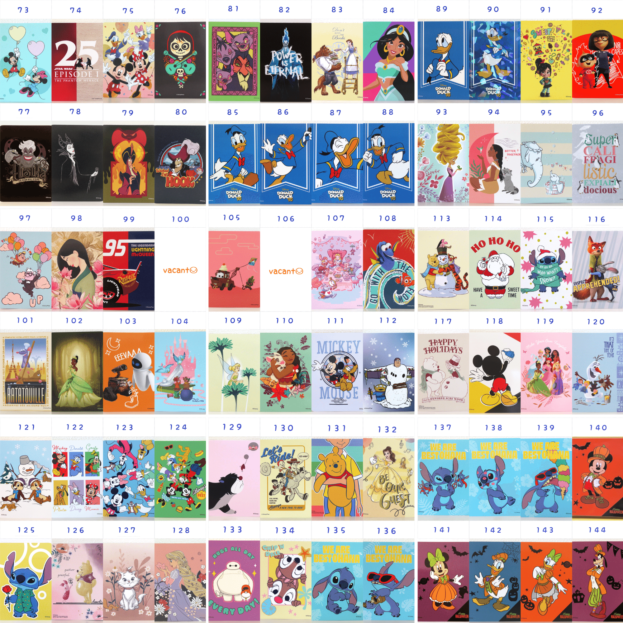 ディズニーストアのじゃんけんカード一覧✊✌✋｜·*LUNA*·