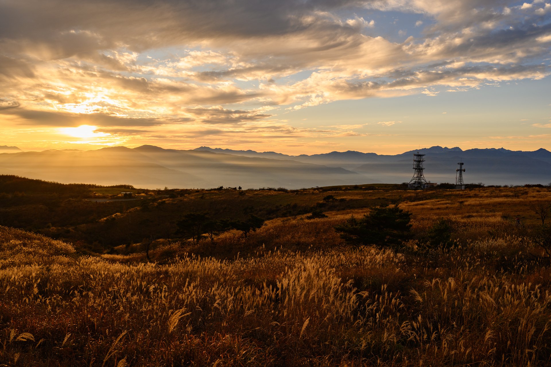 高ボッチ高原の夕暮れと夜。｜Y.Washizu