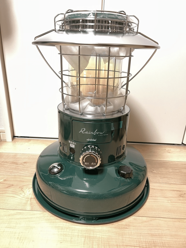 トヨトミのレインボーストーブRL251Gを冬キャンプ初心者が使ってみる