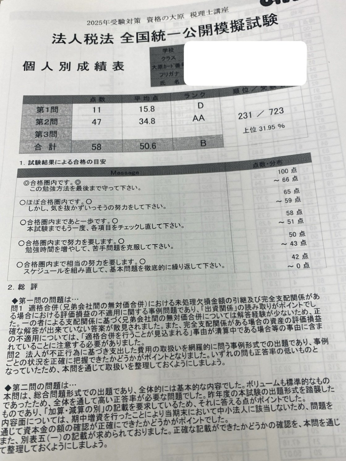 ✨法人税法 合格までの1年間の勉強スケジュール（たらこちゃんver