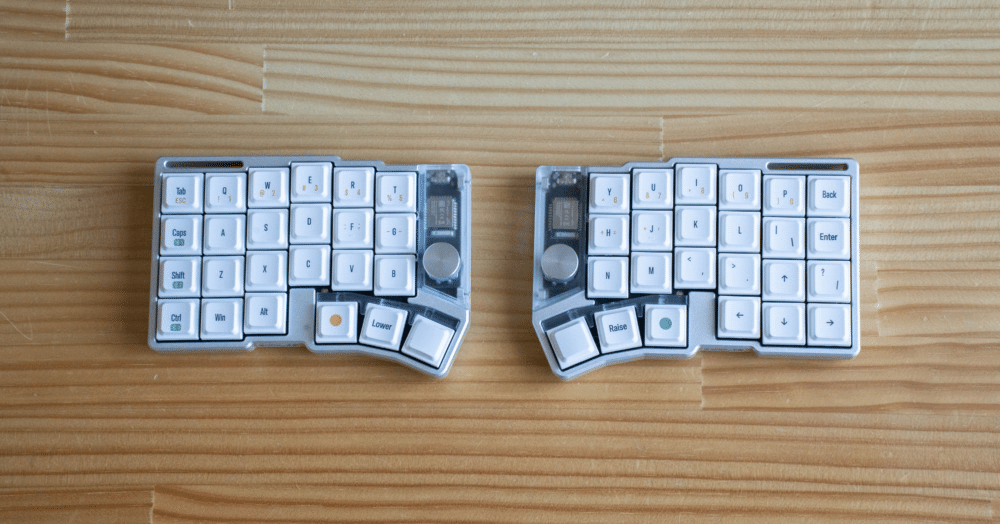 Cornix LPレビュー｜理想のタイピング環境は「完全ワイヤレス×分割」で