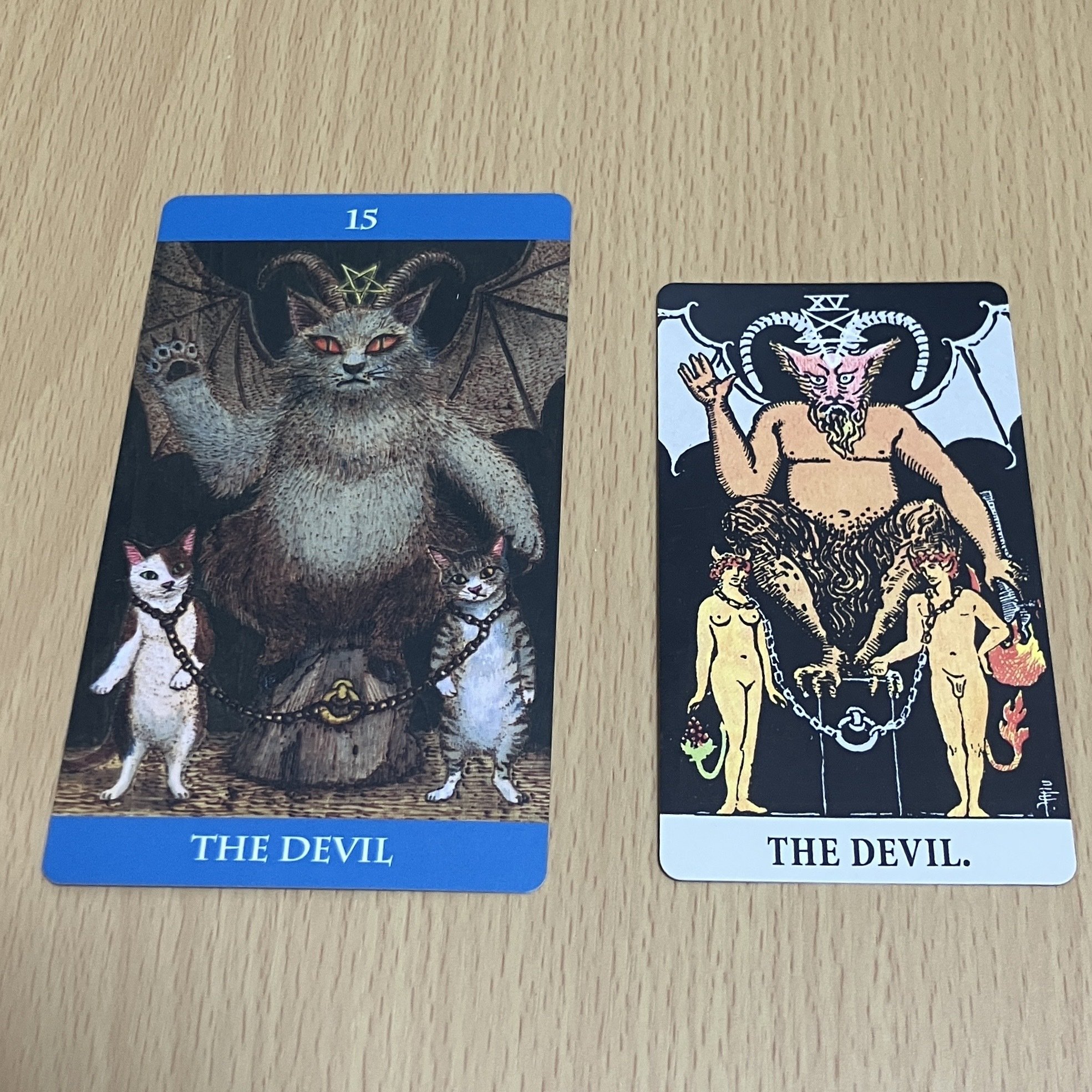 タロットカードと猫〜第4回「悪魔」猫の粗相と、わたしの中の悪魔