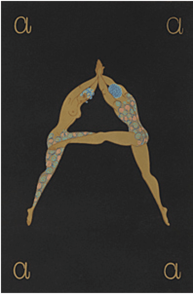 エルテ】 版画 / リトグラフ 「アルファベット L'Alphabet」 査定 買取