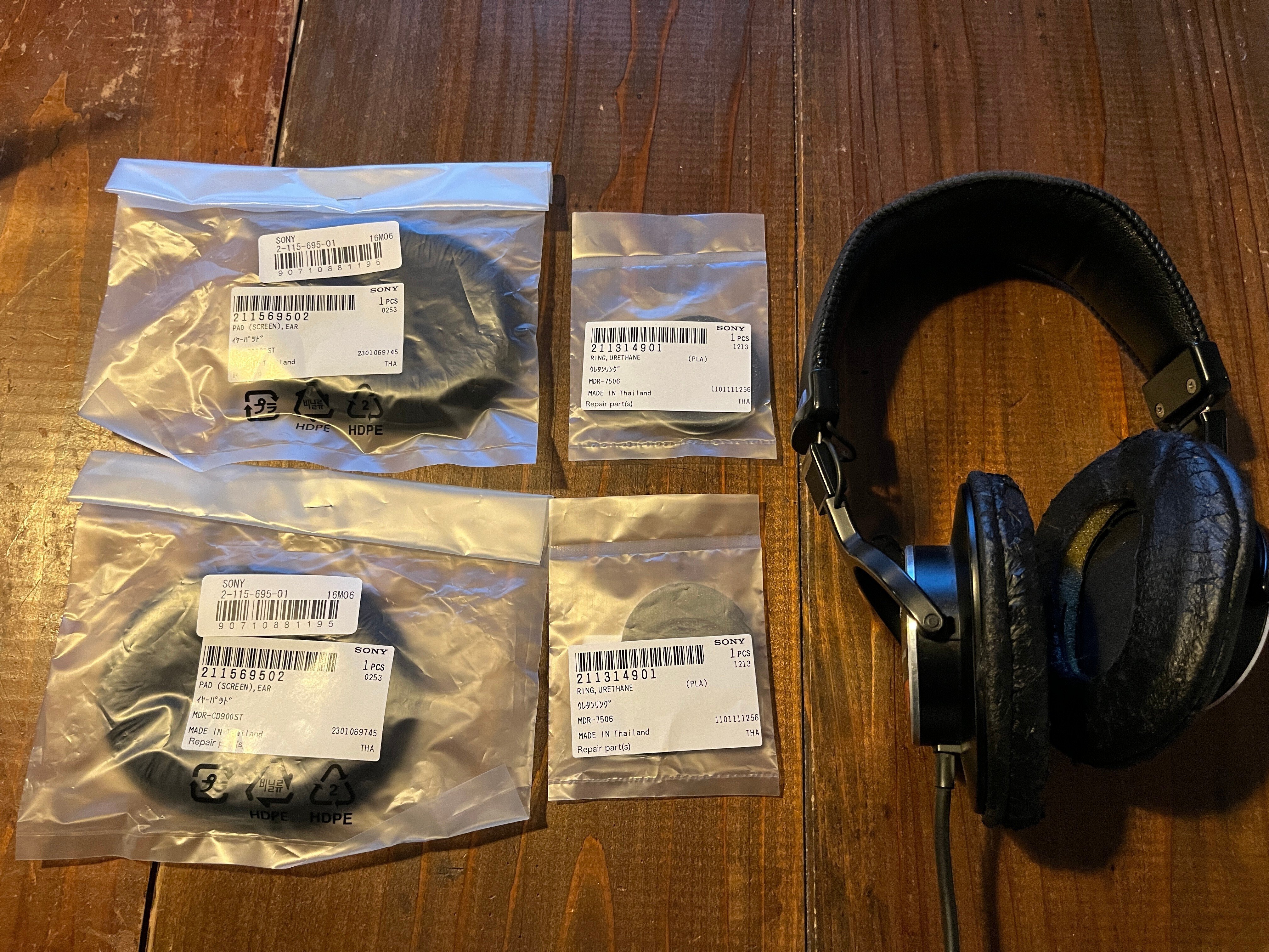 ヘッドホンのイヤーパッド交換-SONY MDR-CD900ST-｜NAKADA Shugo