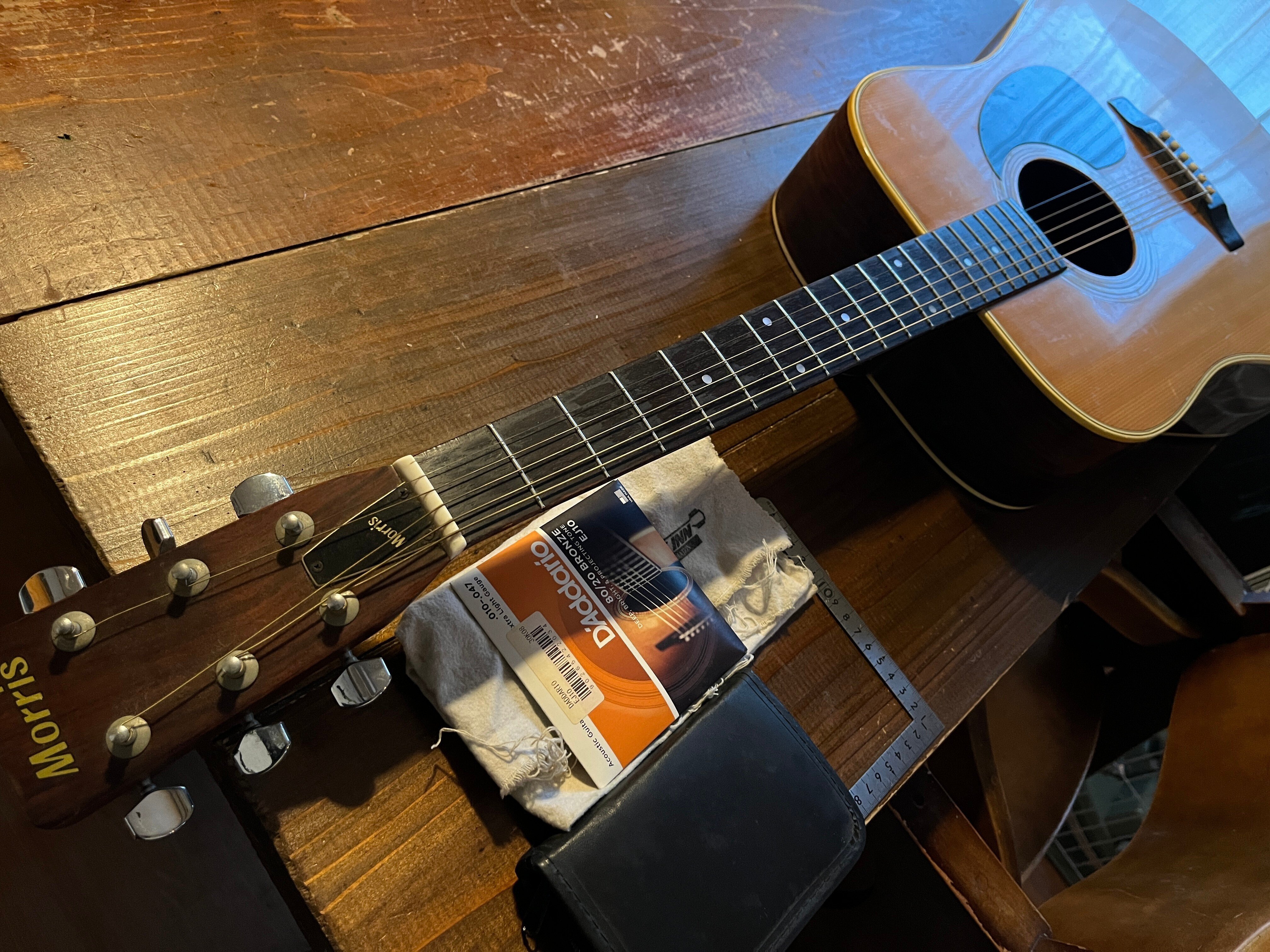 アコギ調整-Morris W-20-｜NAKADA Shugo