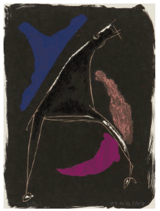 マリノ・マリーニ】 版画 / リトグラフ 「馬と騎手」1970年 査定 買取