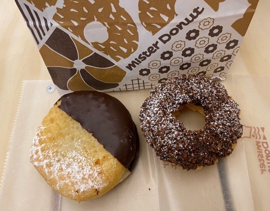 ミスタードーナツ☆チョコソースホイップ と ザクザクカスタード