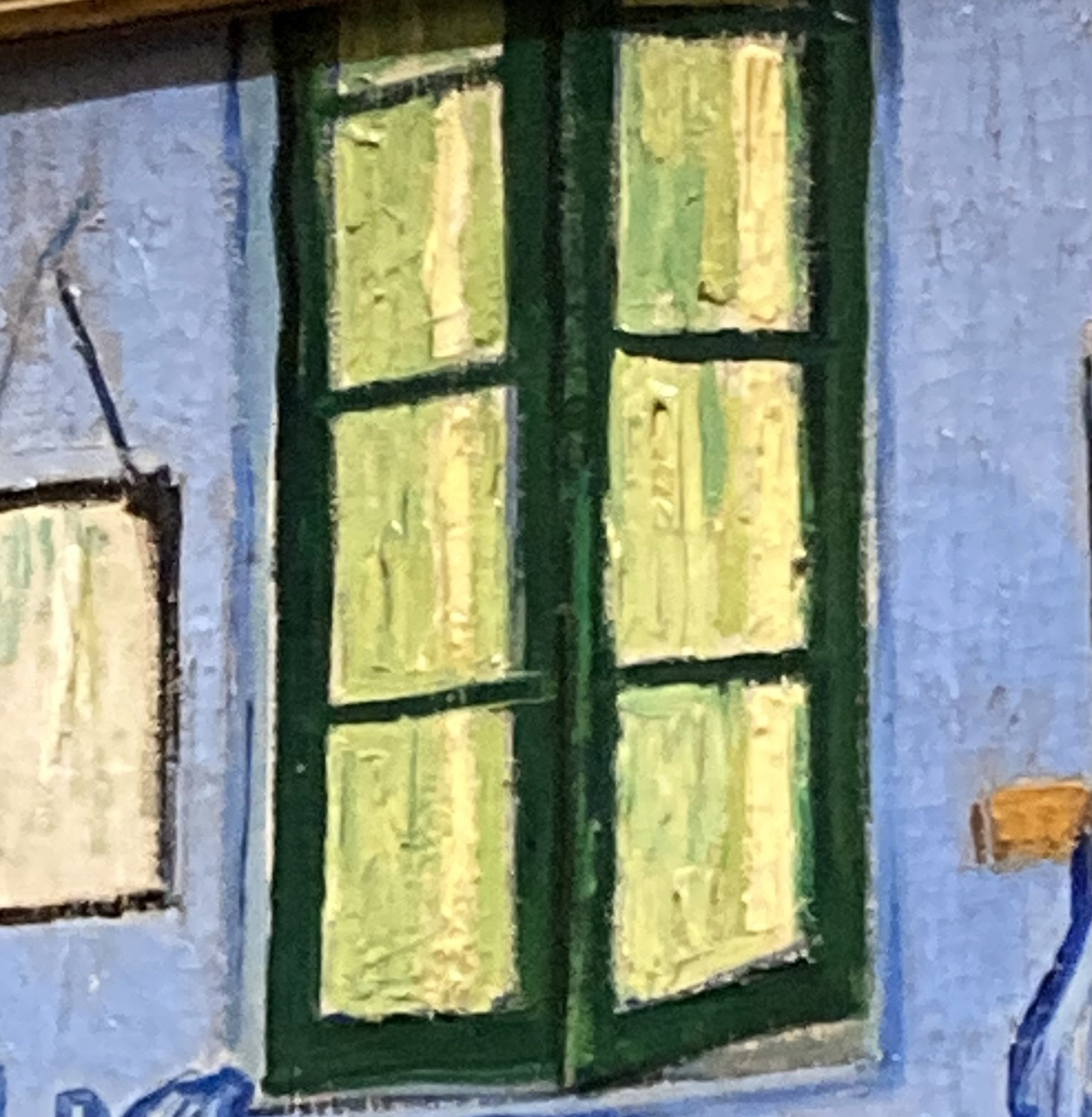 子供のためのオルセー美術館(129)緑の雨戸からもれる光/ゴッホ・夏休み