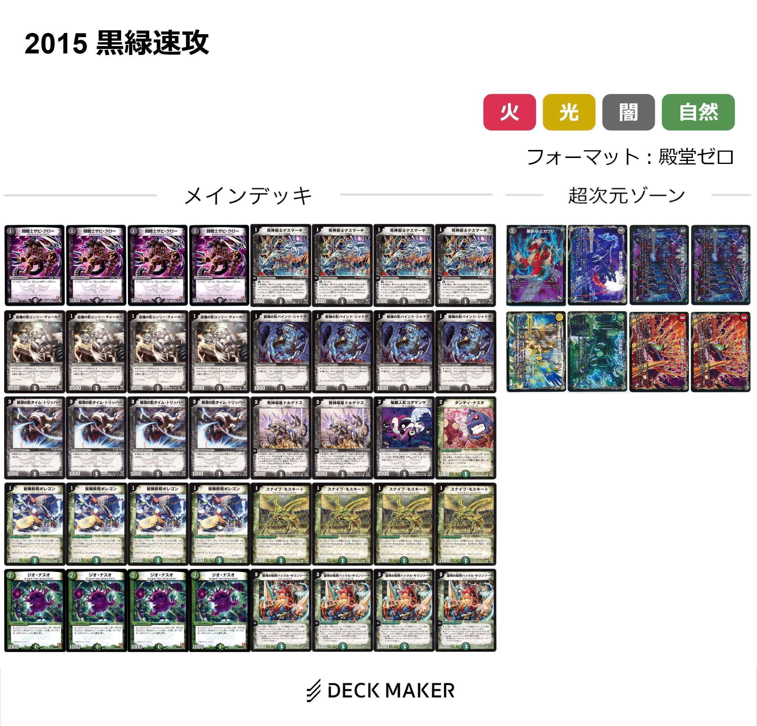 デュエマ】ドラゴン・サーガ後期【2015ゲートボール】｜肉寄りの魚