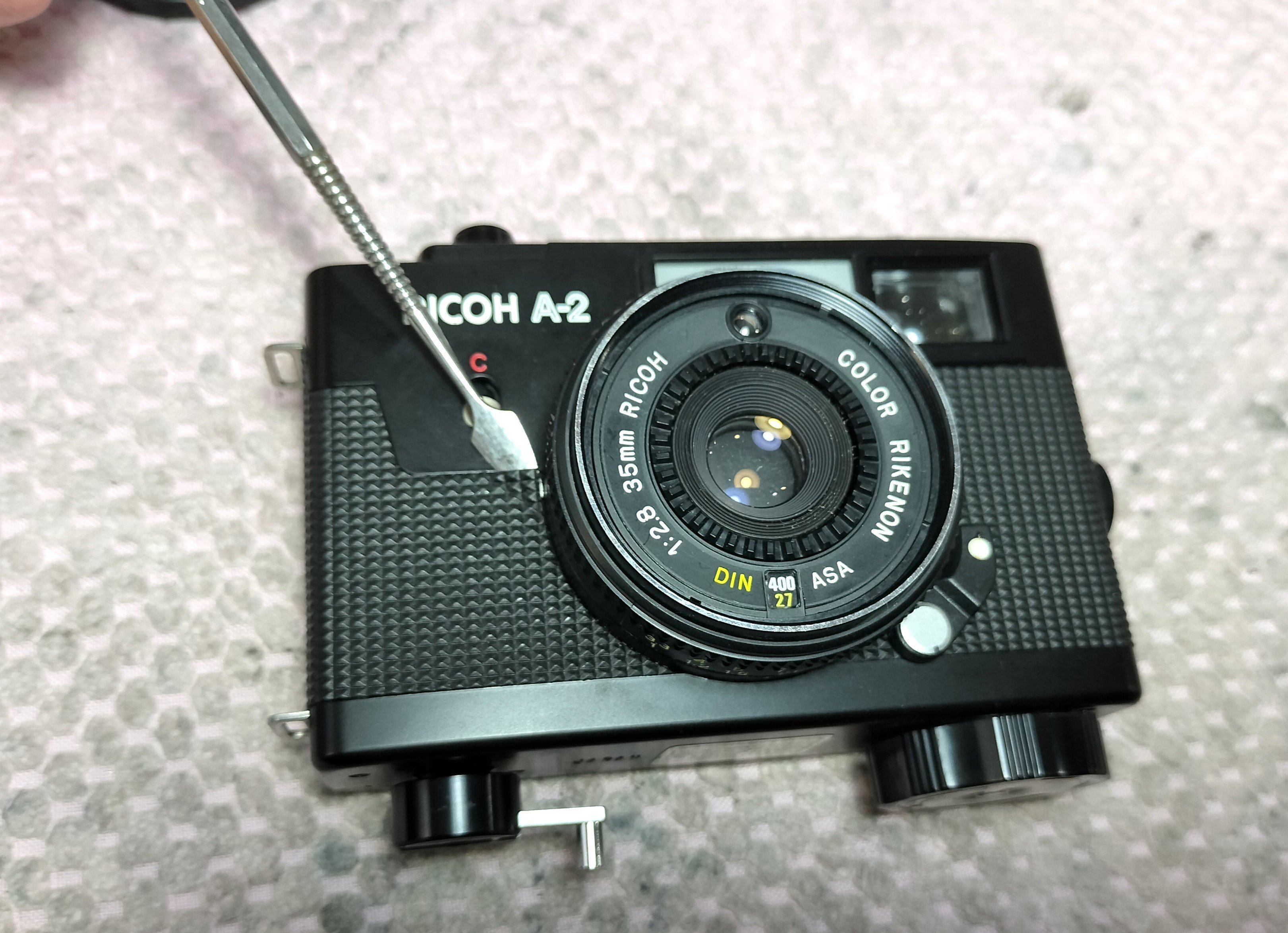 RICOH A-2の分解｜フィルムカメラ修理のアクアカメラ