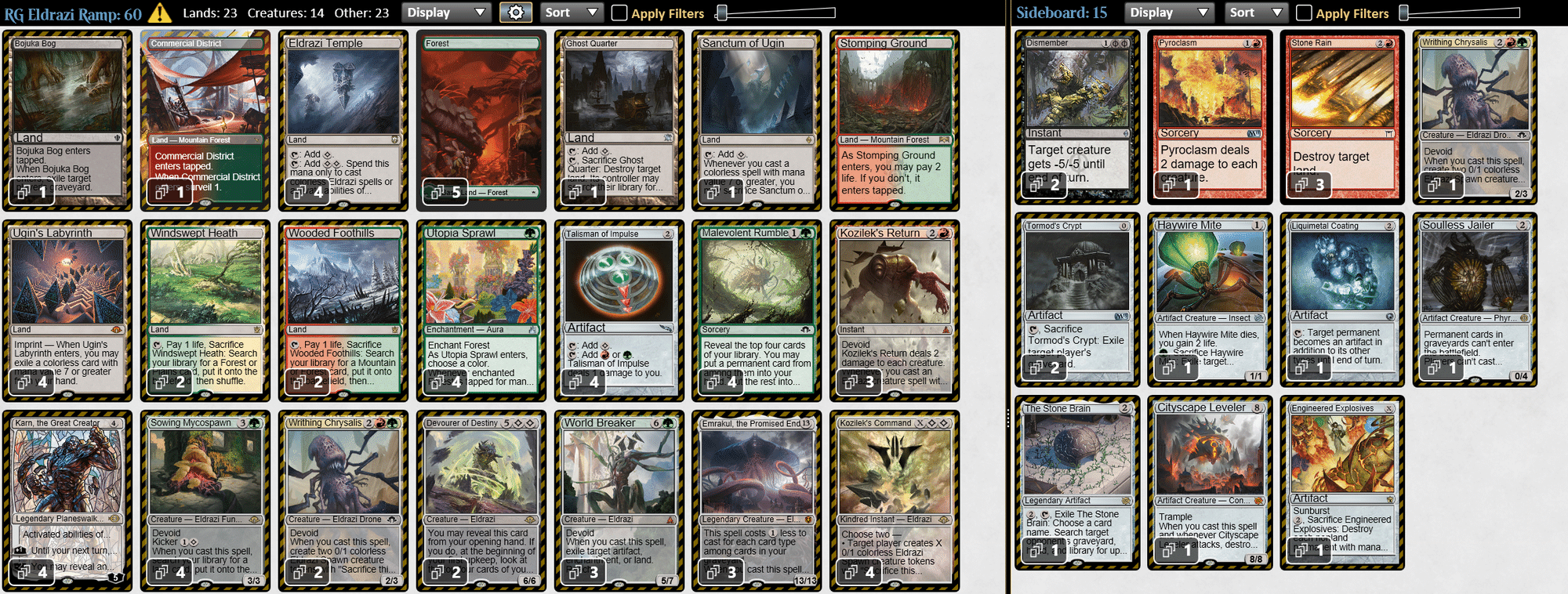 モダン「RGエルドラージランプ」サイドボードガイド FDN環境｜kazuki