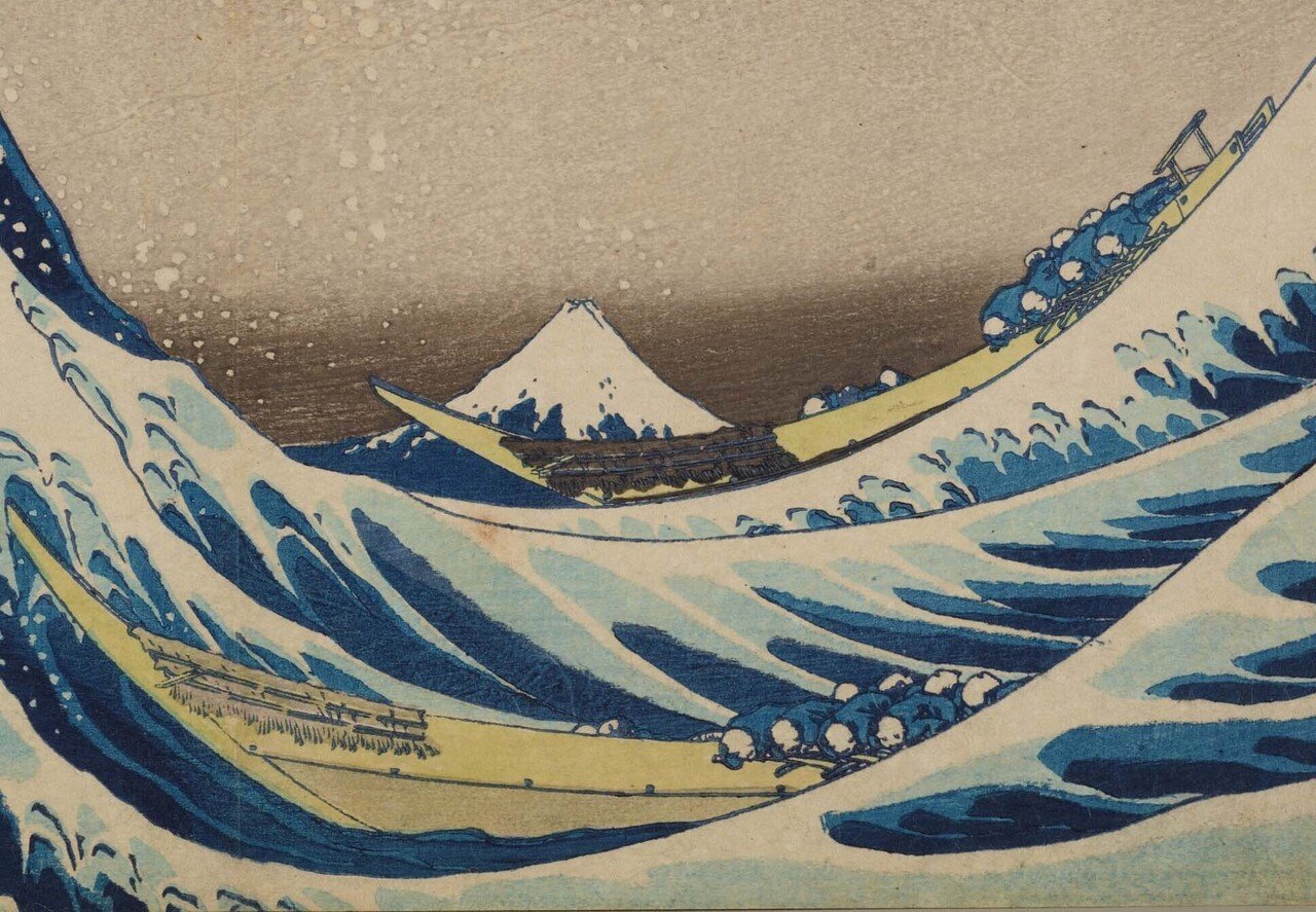北斎の波の絵はどこから富士山を眺めているの？という話｜太田記念美術館
