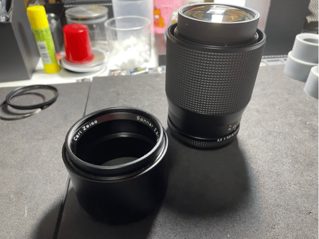 CONTAX CARL ZEISS SONNAR 135mm F2.8 T* MMJ 分解｜FWP_office