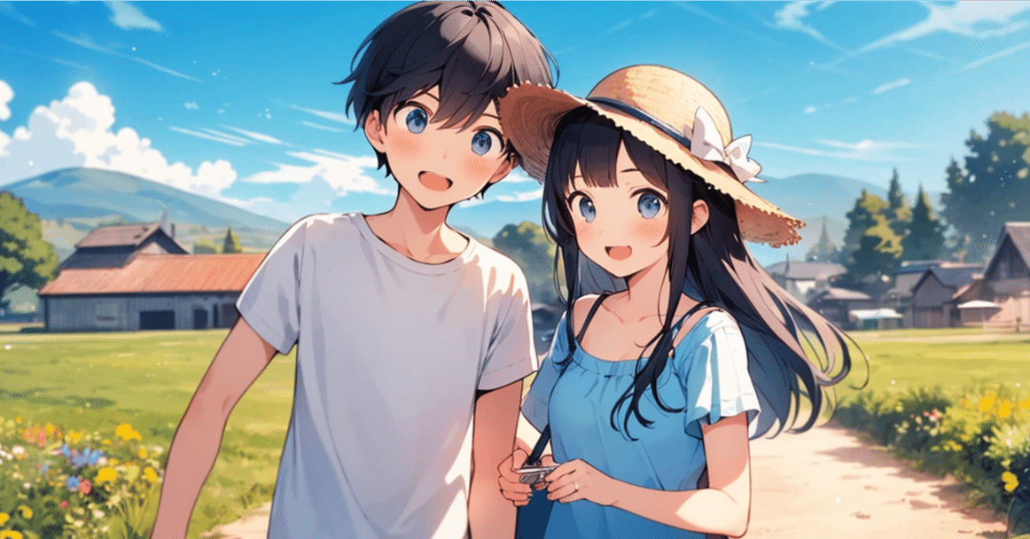 油絵専用夕方寄りそって帰るアヒルの恋人たち