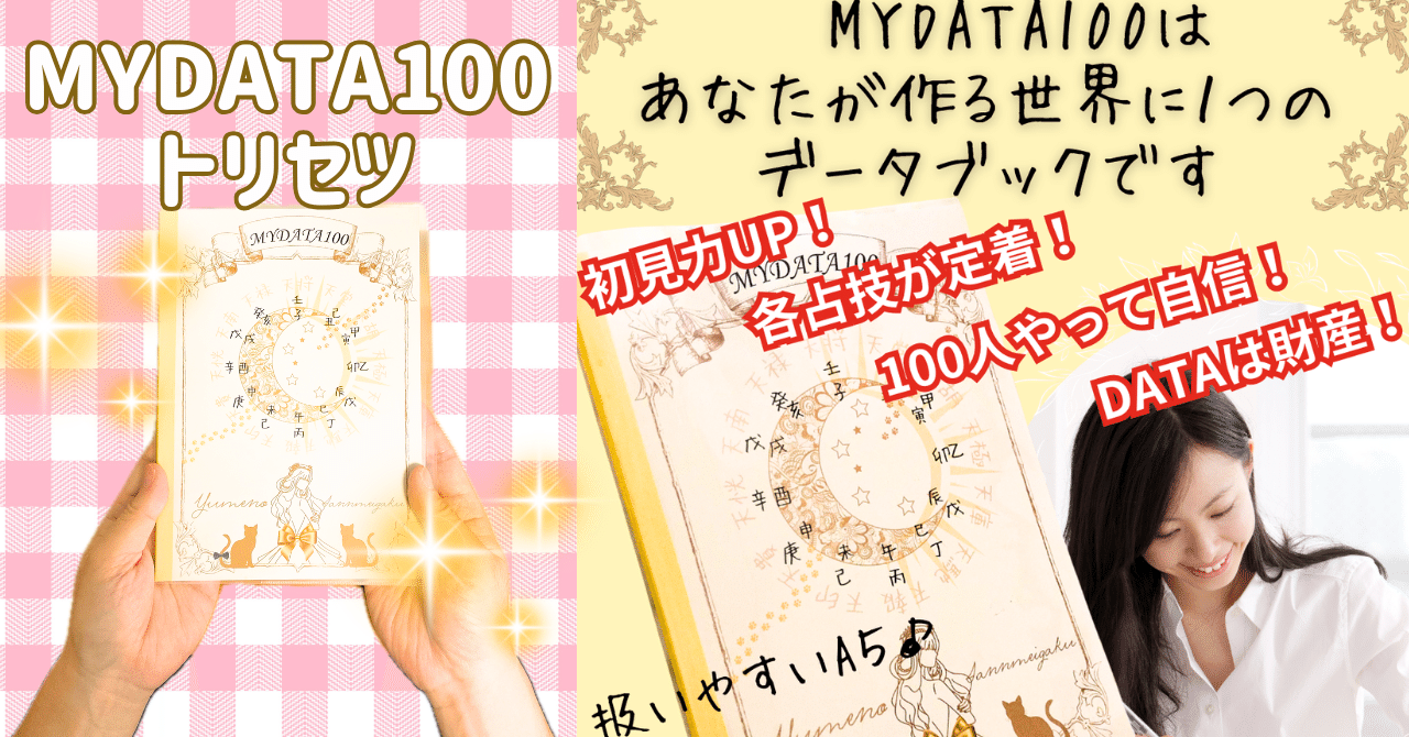 詳細】MY DATA100 取扱説明書 ｜ゆめ乃算命学☆あなたの分からない所