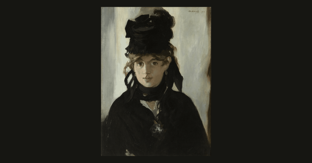 黒から白へ──《すみれの花束をつけたベルト・モリゾ》に見る美学の