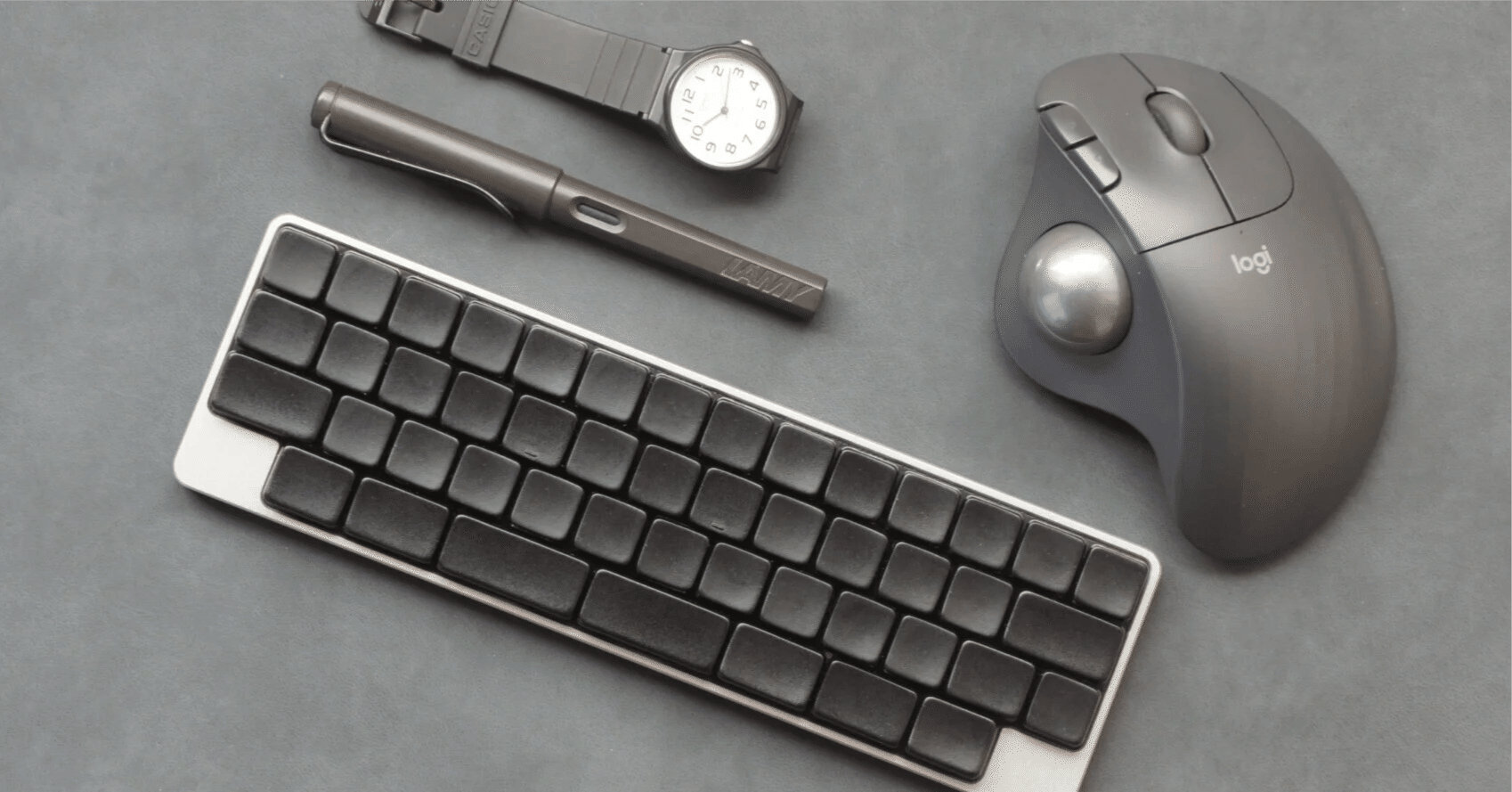 ロープロファイルでロウスタッガードな狭ピッチキーボードを作った