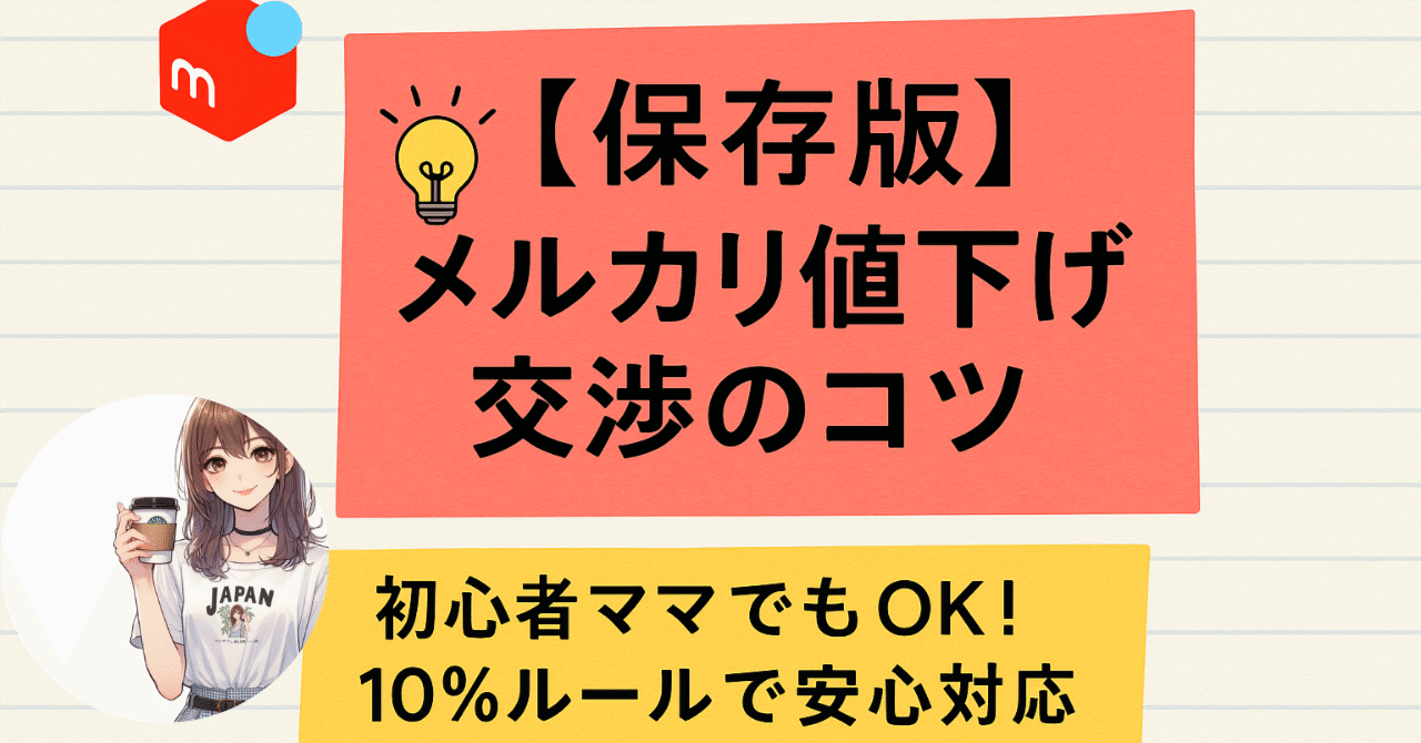 知らなきゃ損？】初心者さん向け：メルカリ値下げ交渉に困ったらコレ
