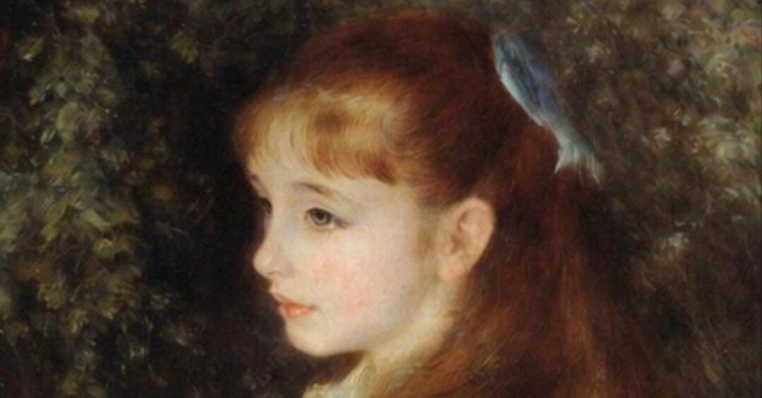 🎀 ルノワール《イレーヌ・カーン・ダンヴェール嬢》――正面から見た