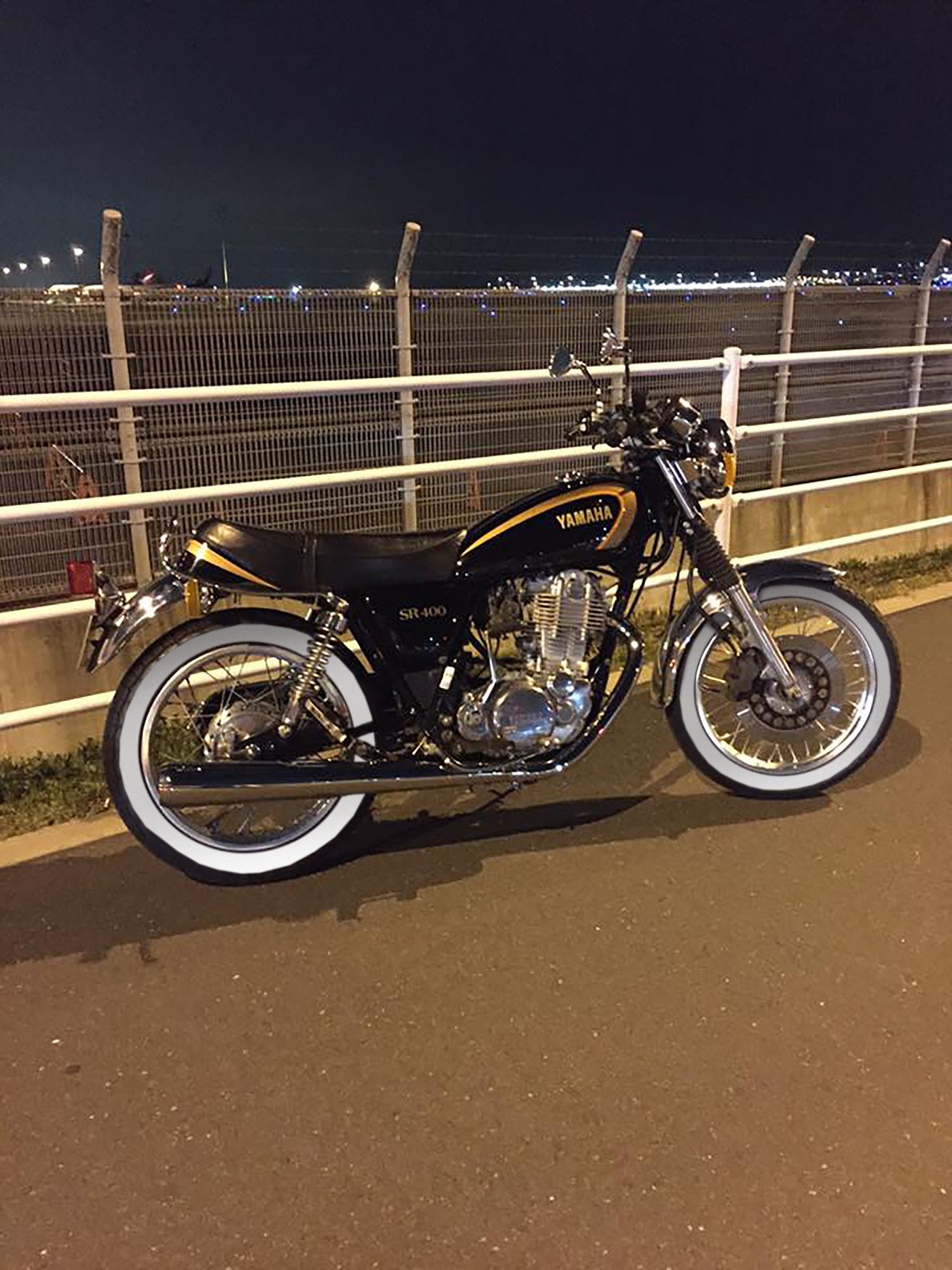 289 SR SR400 良品 ホイール 前後 ホワイトリボン LLサイズ goods
