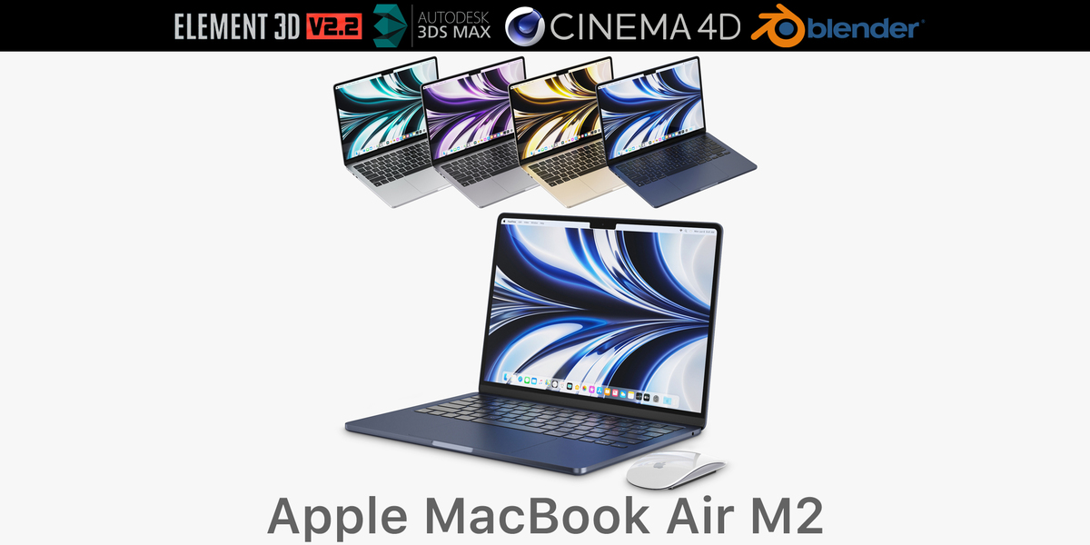 Apple Macbook Air M2 2022 - Superhive (formerly Blender Market)