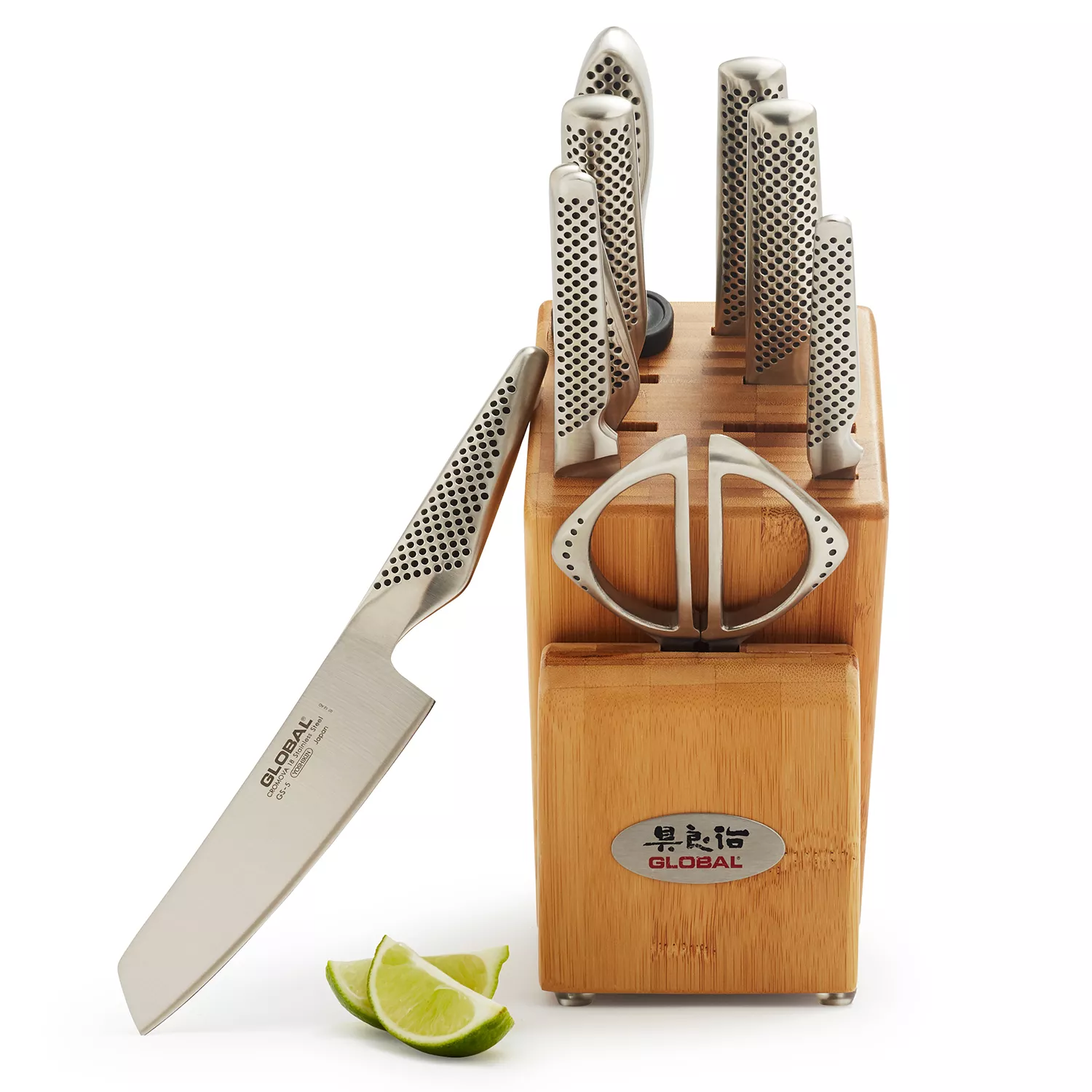 Global Takashi 10-Piece Knife Block Set | Sur La Table