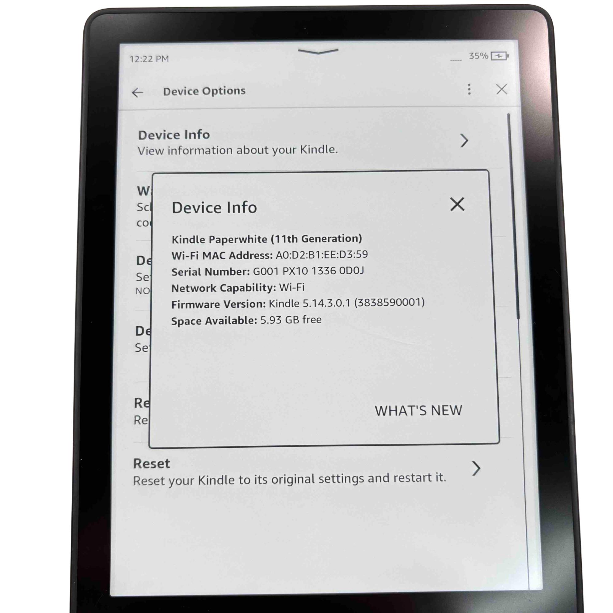 Amazon Kindle Paperwhite 11th Gen M2L3EK 16GB Storage eBook Reader
