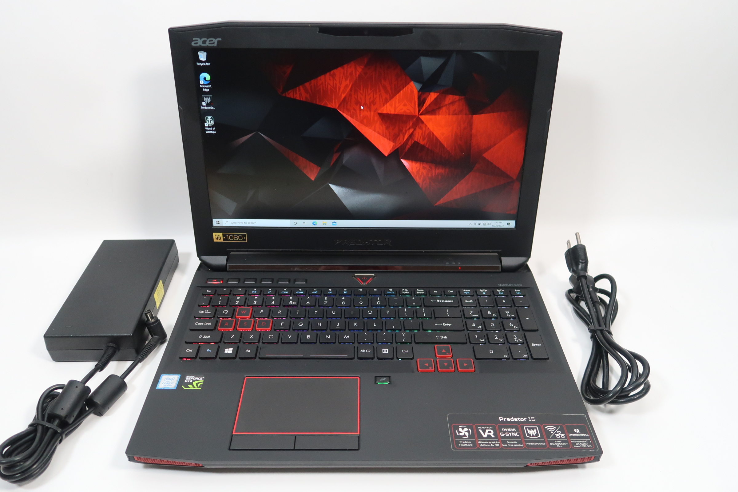 Acer Predator 15 N15P3 i7-7700H@2.8GHz GTX 1070 16GB RAM 256GB