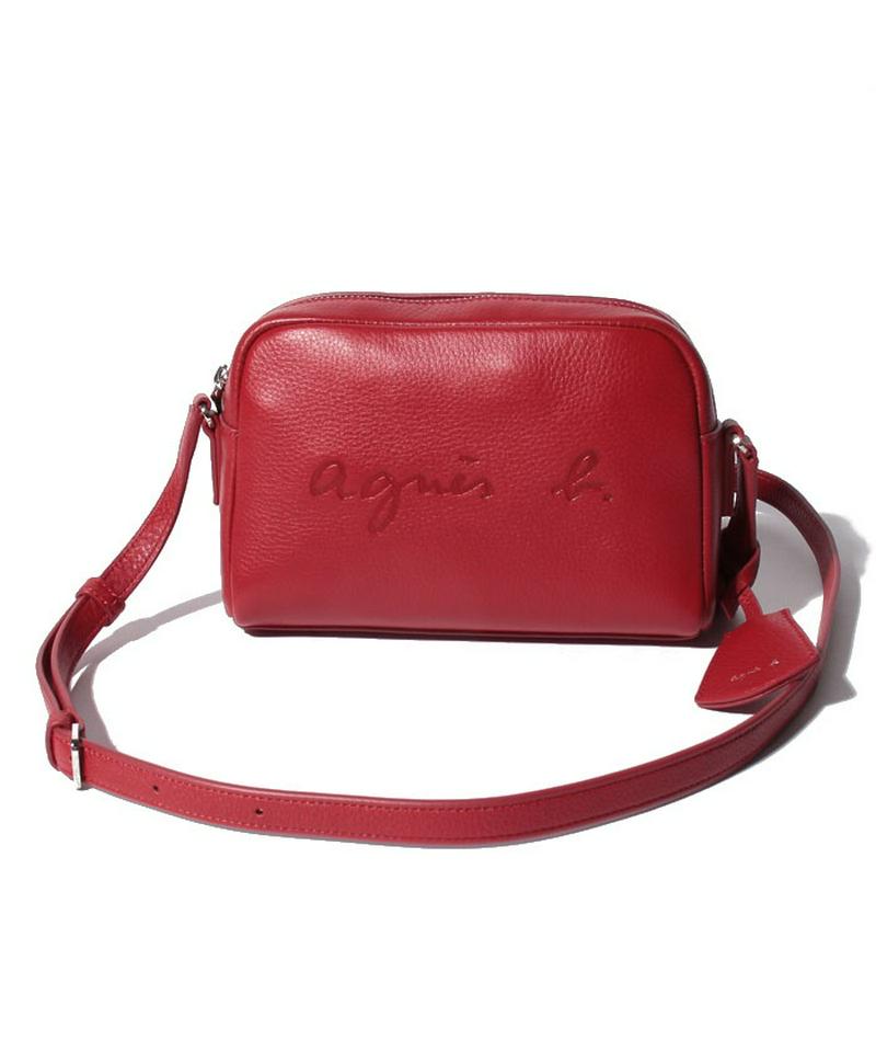 agnes b.(アニエスベー)の「NS03－03 エンボスロゴショルダーバッグ