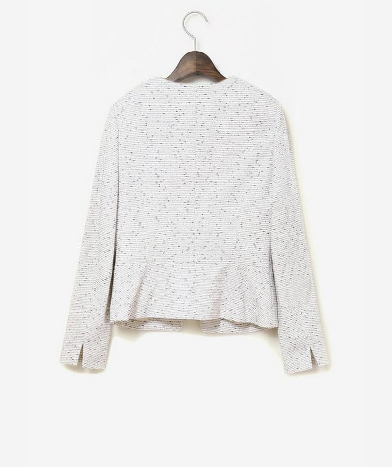 PLST(プラステ)の「PLST スラブツイードジャージーキーカラー