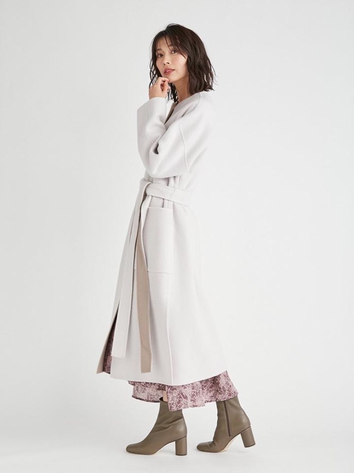 FRAY I.D(フレイ アイディー)の「ウールカシミヤバイカラーリバー