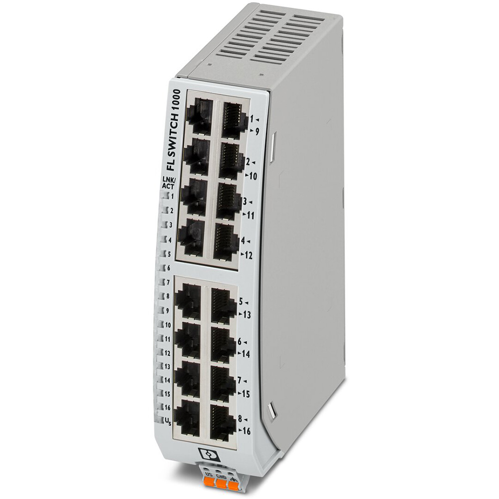 Phoenix Contact 1085219 Unmanaged Switch 16 X RJ45 ports, 10/100