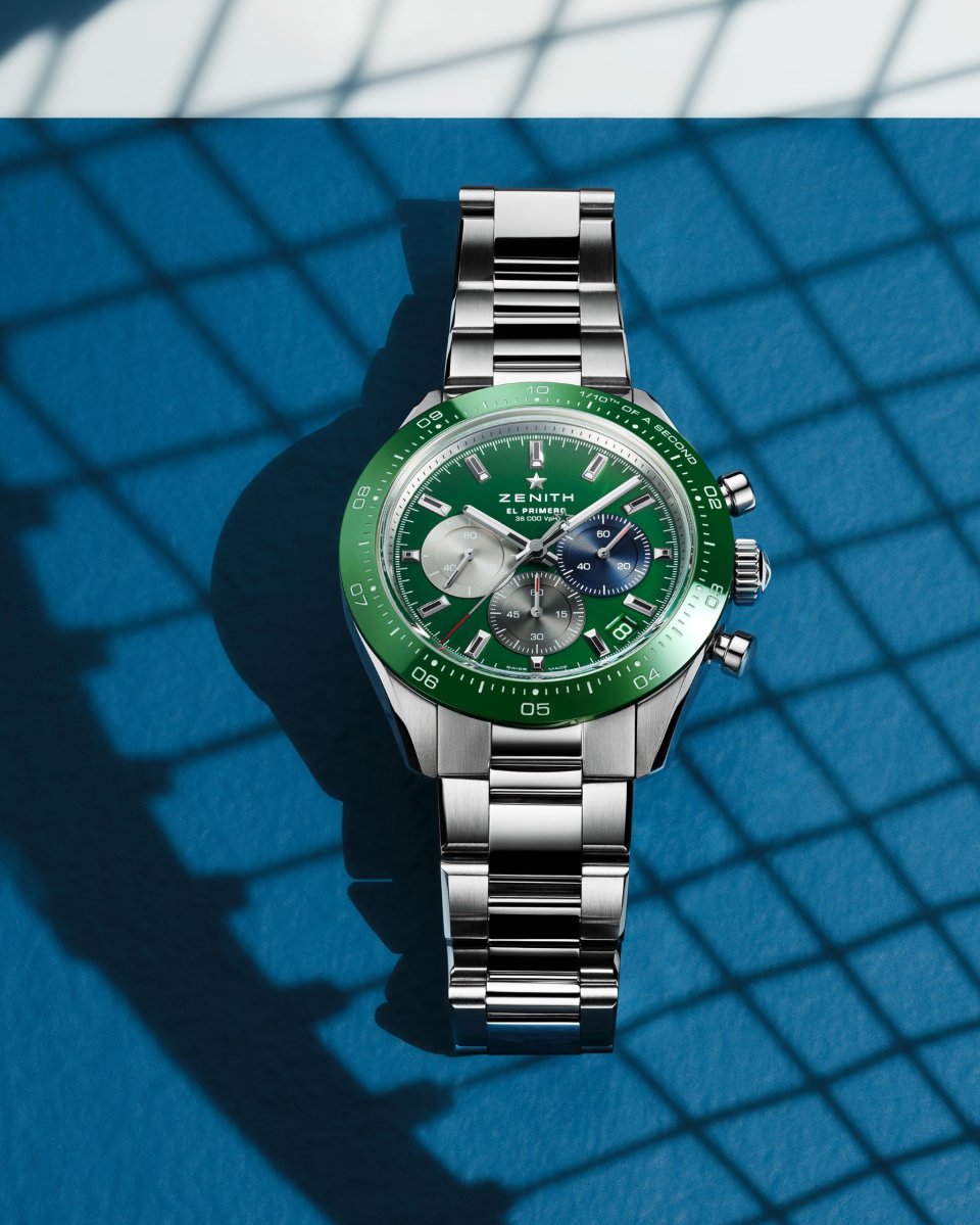 ゼニスの「クロノマスター スポーツ」コレクションに、グリーンの