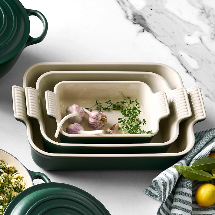 Le Creuset Heritage Rectangular Dishes Set of 3 | Williams Sonoma