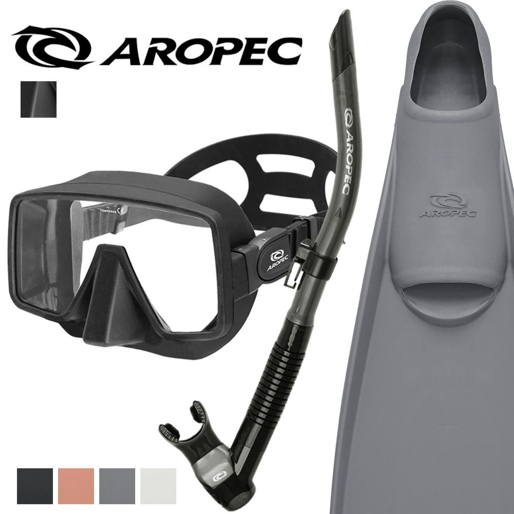 ダイビング 軽器材 3点セット アロペック SQUARE STREAM TURBO FLEX