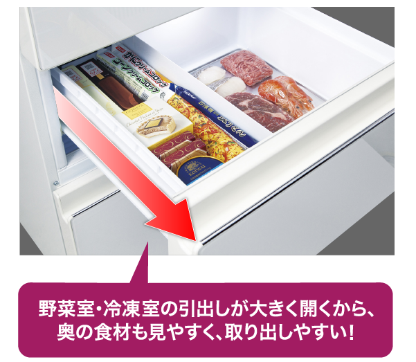 AQR-VZ46N | 容積458L | Delie series（デリエシリーズ） | 冷蔵庫