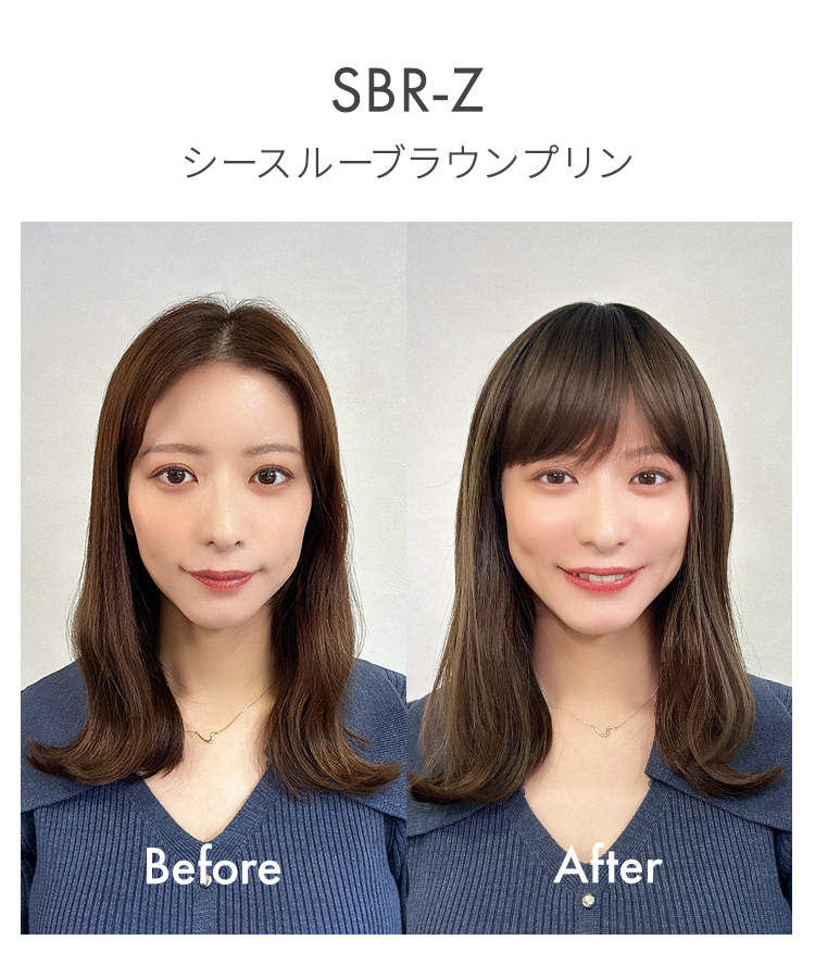 部分ウィッグ/つむじ&前髪付きヘアピース ミディアム [wgt101]