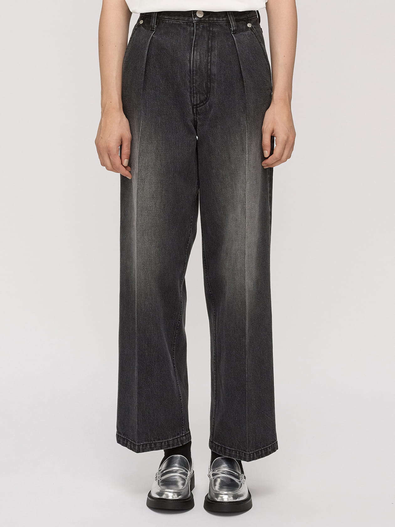 ブラックデニム パンツ