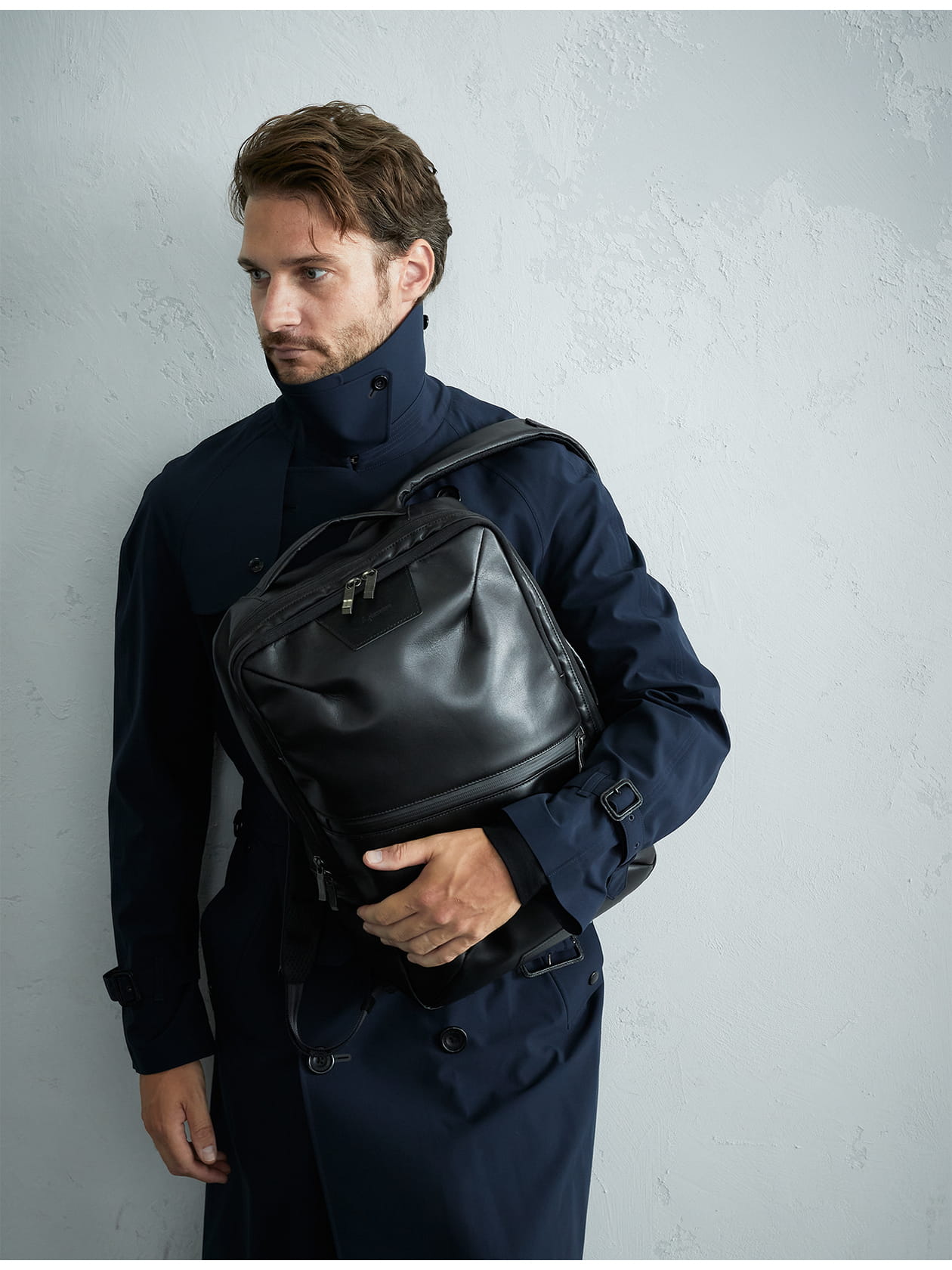 2way Lether Backpack×MSPC