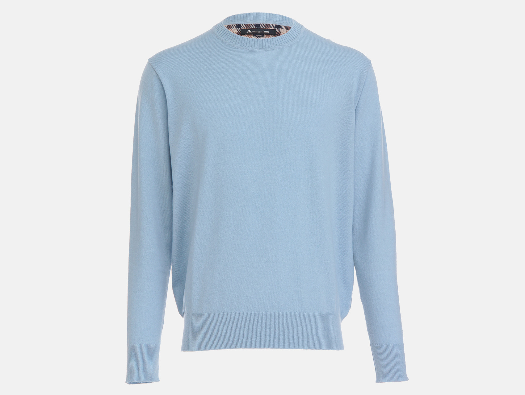 カシミアクルーネックニット