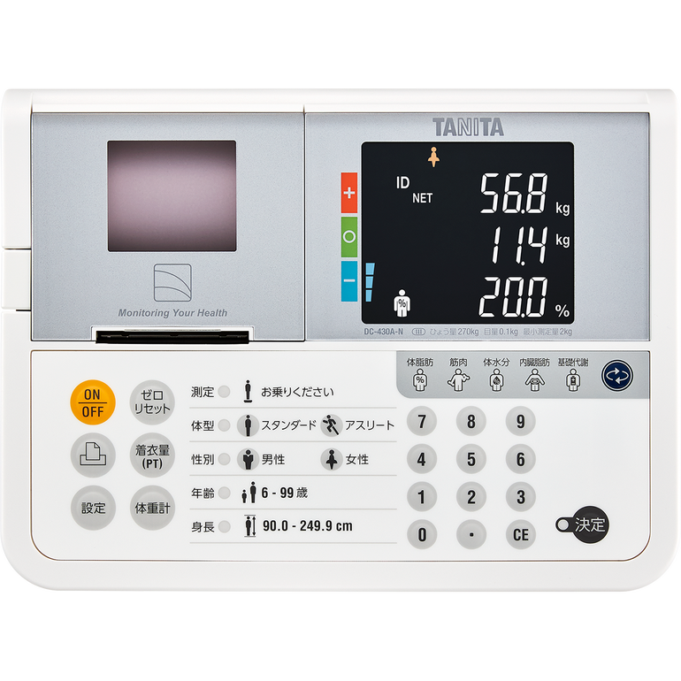 業務用デュアル周波数体組成計DC-430A-N セパレートタイプ｜タニタ
