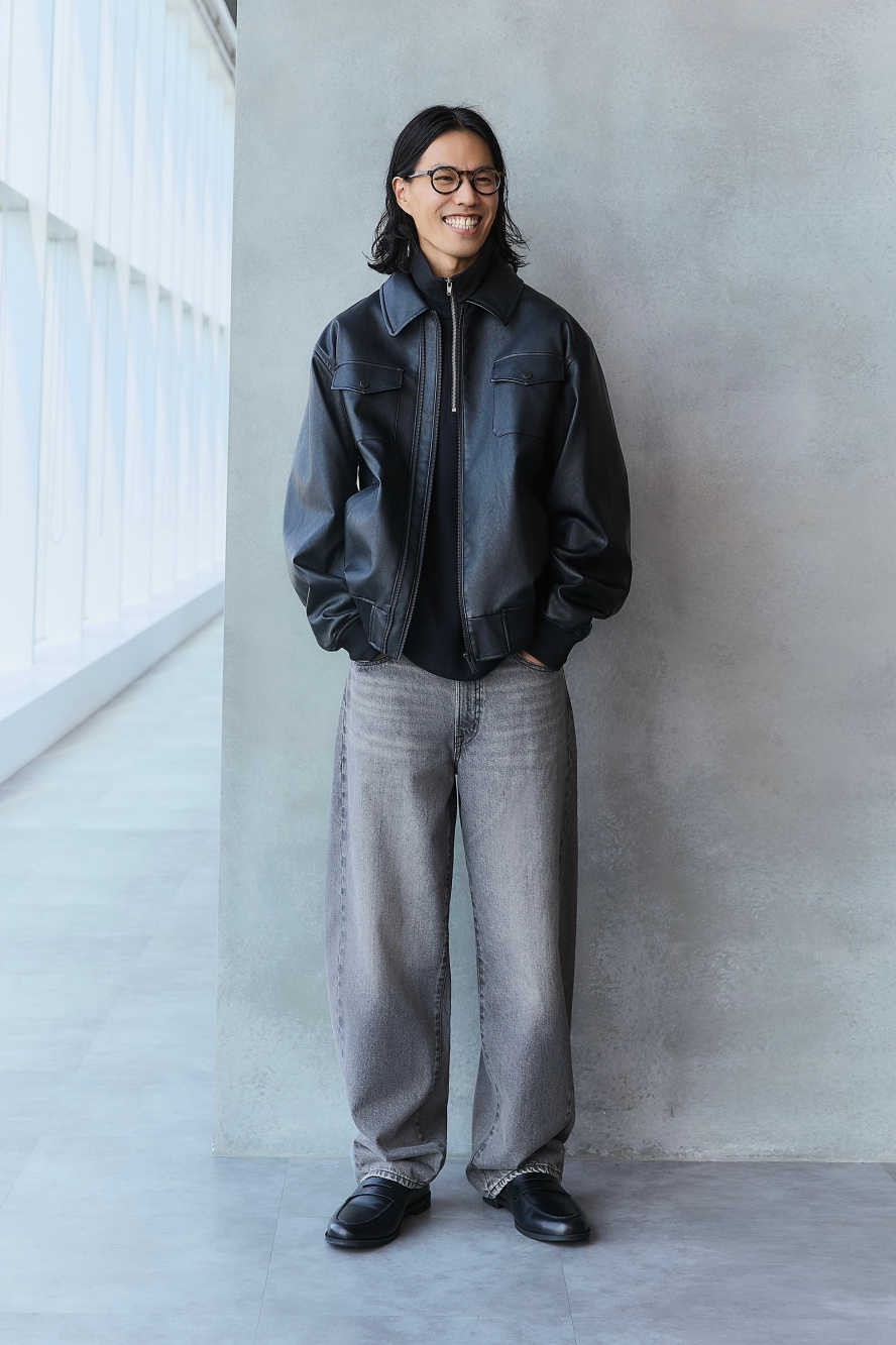 ヘビーウェイトスウェットハーフジッププルオーバー、パデッドシェル