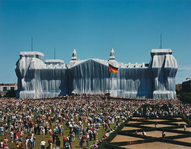 Wrapped Reichstag, Berlin, 1971-1995 by Christo, Jeanne-Claude