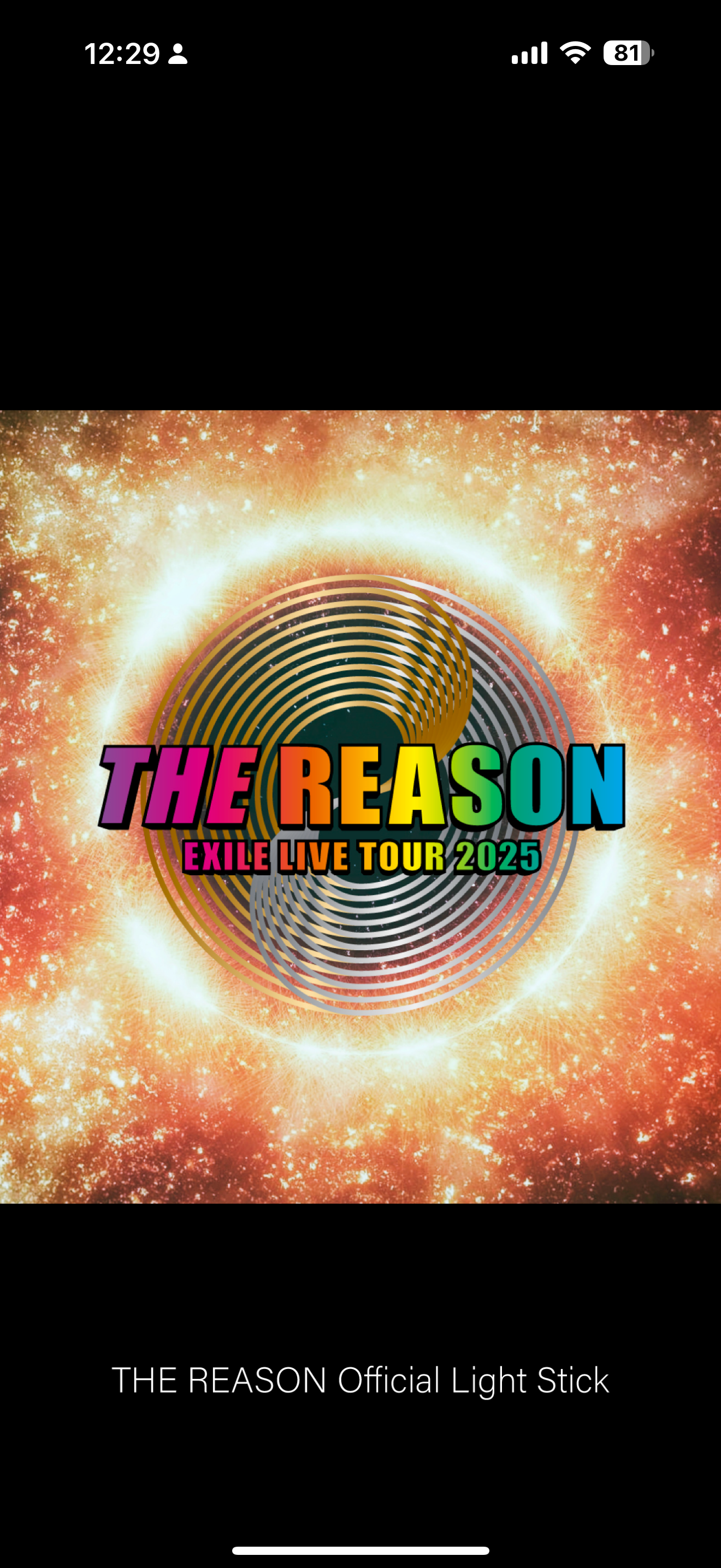 EXILE THE REASON Official Light Stick