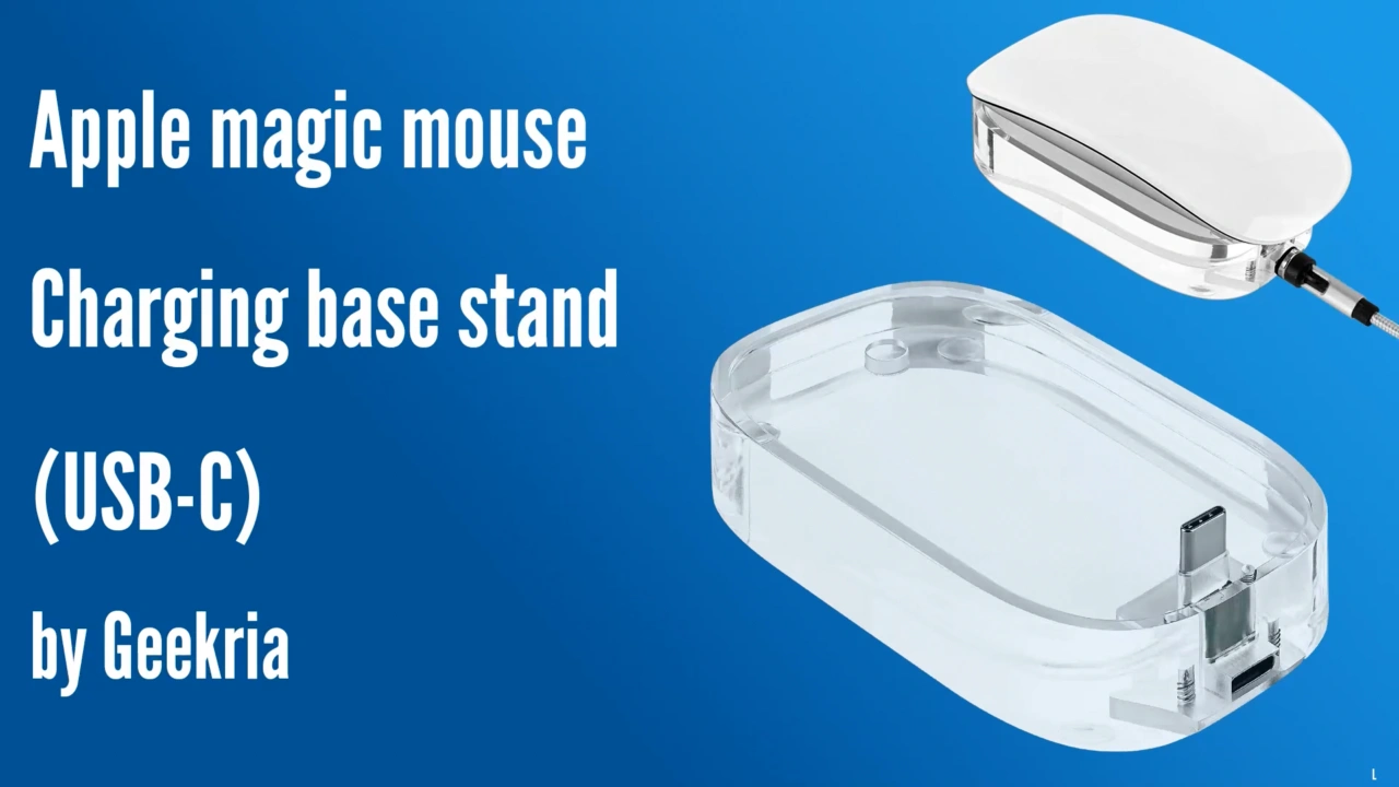 Magic Mouse (USB-C)を裏返さずに充電できる「Geekria Mouse Charging